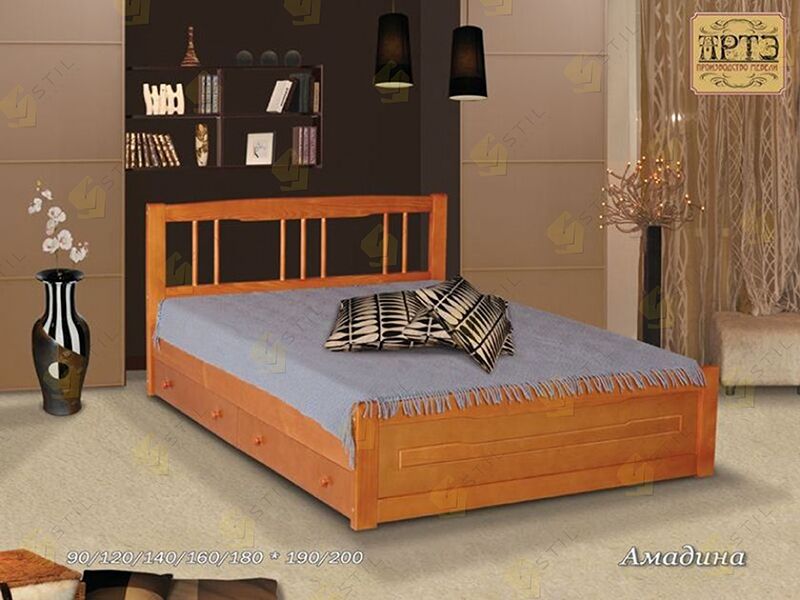 Кровать двуспальная фабрики Стиль Амадина