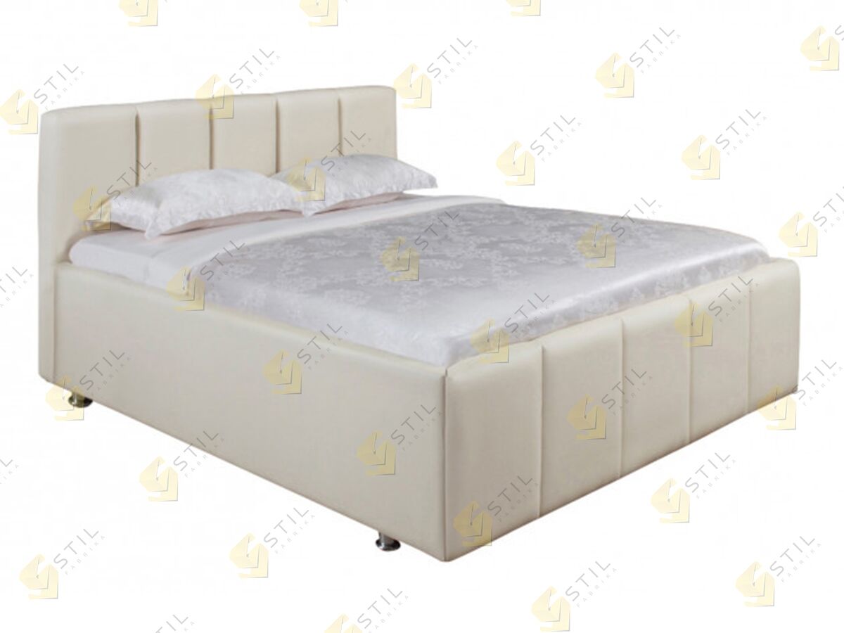 Кровать двуспальная с мягким изголовьем фабрики Стиль Фокея