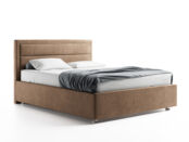 Кровать двуспальная с мягким изголовьем фабрики Стиль Аузония 140