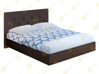 Мягкая двуспальная кровать фабрики Стиль Ио