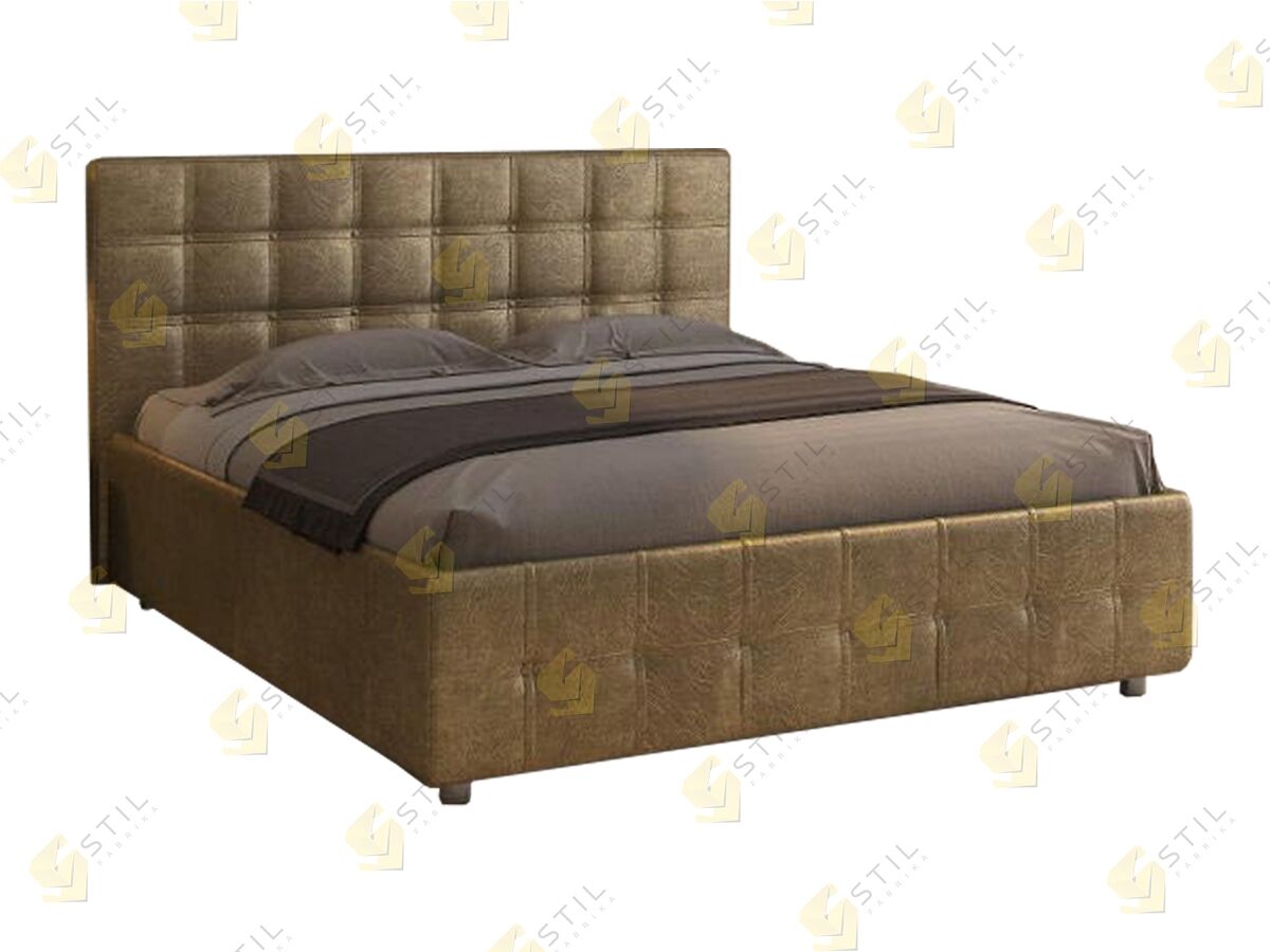 Кровать двуспальная с мягкой спинкой фабрики Стиль Петерс