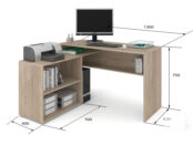 Угловой стол под компьютер и принтер фабрики Стиль СПУ 10