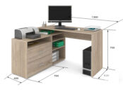 Компьютерный стол в офис фабрики Стиль СПУ 13