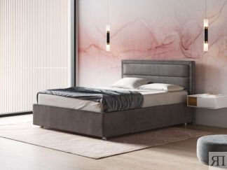 Кровать двуспальная с мягкой обивкой фабрики Стиль Аузония 160