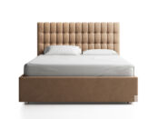 Кровать двуспальная с мягким изголовьем фабрики Стиль Эльмирия 160