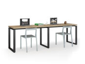 Двойной компьютерный стол фабрики Стиль Гордон Блэк стайл 22