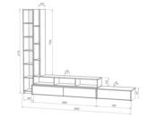 Модульная стенка в гостиную фабрики Стиль Сити 16