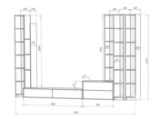 Стенка с МДФ-фасадами в гостиную фабрики Стиль Сити 13 s10142 фото 2