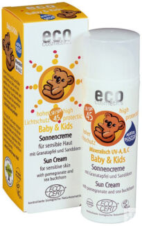 ECO-Cosemtics Детский солнцезащитный крем SPF 45 50 мл