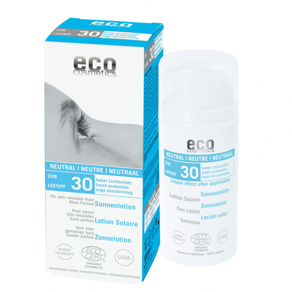ECO-Cosmetics Солнцезащитный лосьон НЕЙТРАЛЬНЫЙ SPF 30, без запаха 100 мл
