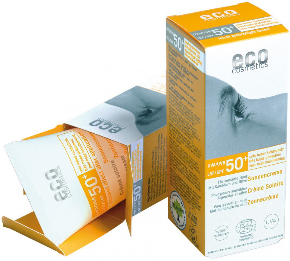 ECO-Cosmetics Солнцезащитный крем водостойкий SPF 50+ 75 мл