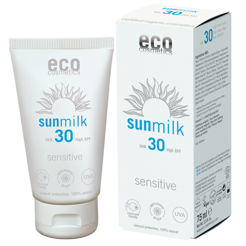 ECO-Cosmetics Солнцезащитное молочко СЕНСИТИВ SPF 30 75 мл