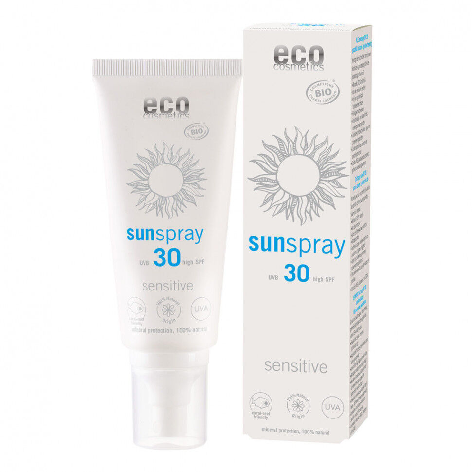 ECO-Cosmetics Солнцезащитный спрей для лица и тела SPF 30, сенситив 100 мл фото 1