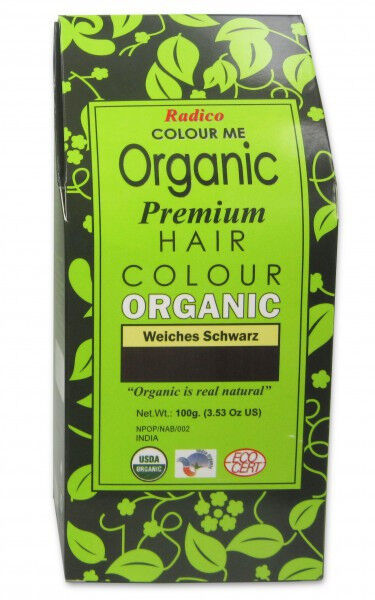 Radico Органическая краска для волос Мягкий черный 100 г