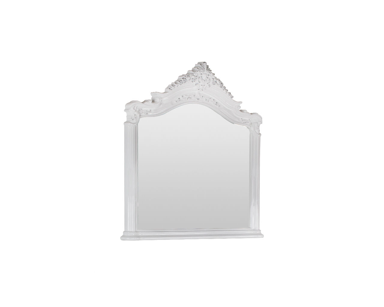 Зеркало в раме Афродита (белоснежный-серебро ГЛ)