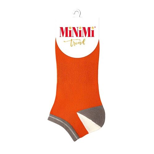 MINIMI Trend 4204 Носки женские двухцветная пятка Orange 0 MNI000401 фото 1