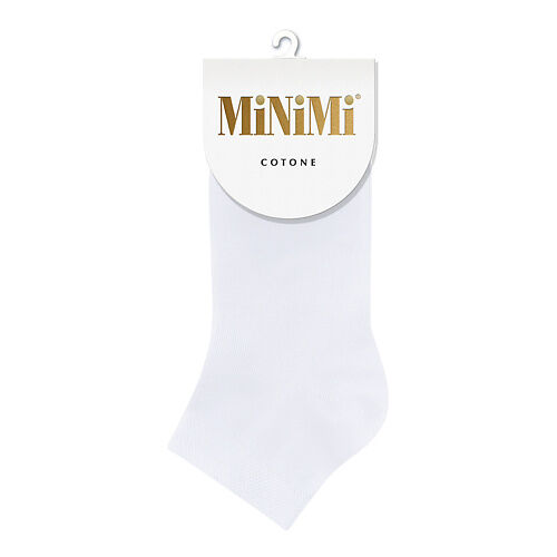 MINIMI Cotone 1201 Носки женские однотонный укорченные Bianco 0 MNI000352 фото 1