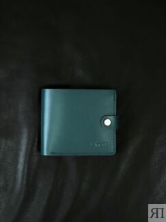 Женский кожаный кошелек сине-зеленый W005 teal