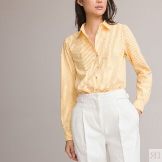 Блузка В полоску с длинными рукавами 42 (FR) - 48 (RUS) желтый
