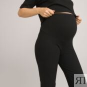 Леггинсы Широкие для периода беременности высоко расположенная полоса XL че