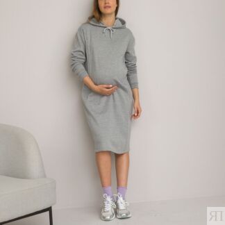 Платье-свитшот Для периода беременности и грудного вскармливания L серый