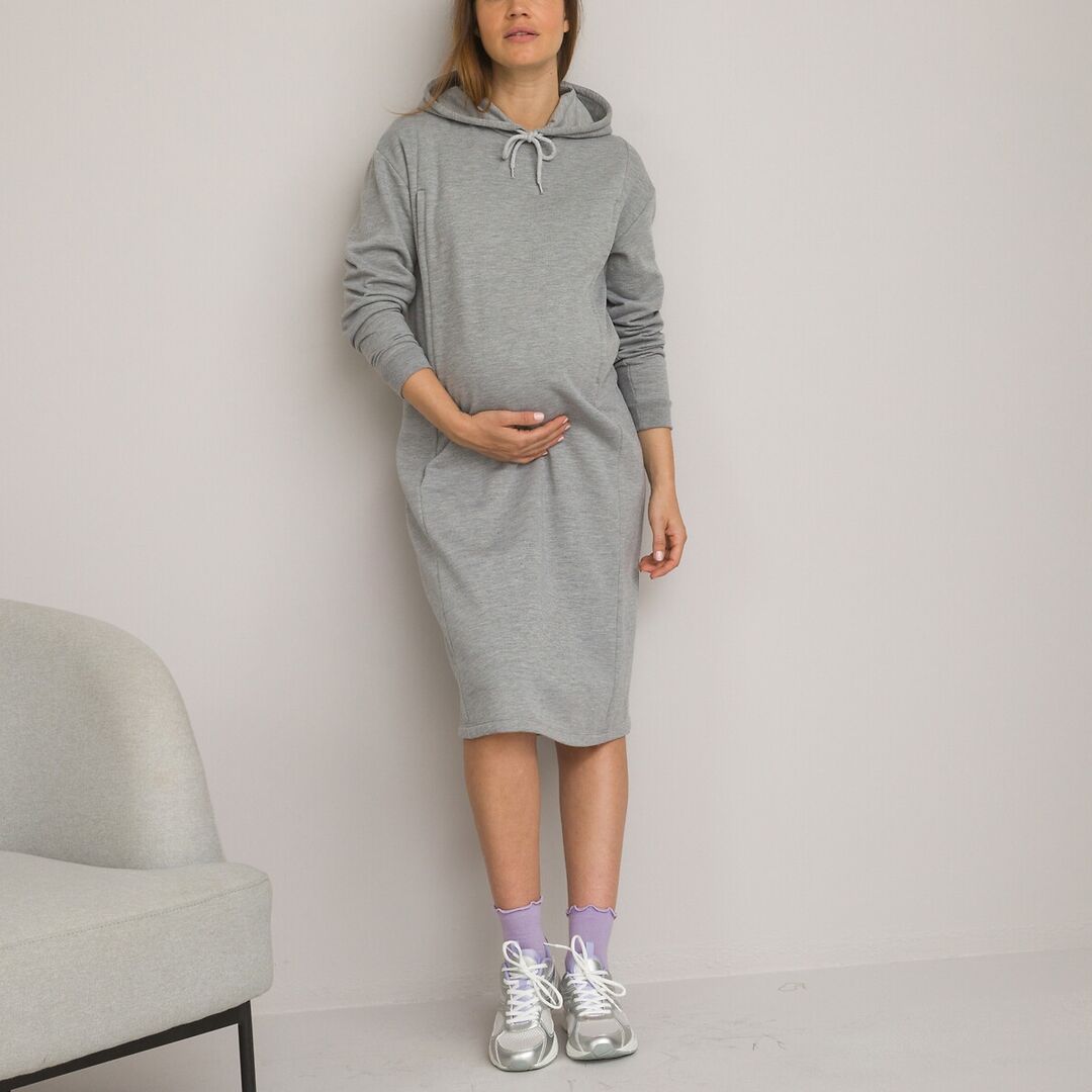 Платье-свитшот Для периода беременности и грудного вскармливания M серый
