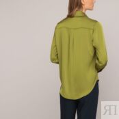 Рубашка С длинными рукавами атласная 40 (FR) - 46 (RUS) зеленый