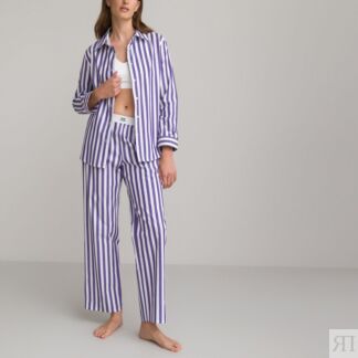 Пижама Из хлопкового поплина в полоску 48 (FR) - 54 (RUS) фиолетовый