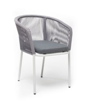 Плетеный стул Марсель светло-серый из дуба 4sis