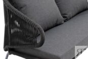 Двухместный диван из роупа Милан темно-серый 4sis
