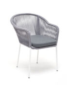 Плетеный стул из роупа Лион светло-серый 4sis