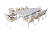 Белый стол из литого алюминия Louis X Кит маркет