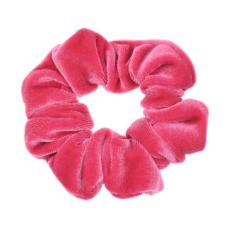 Розовая бархатная резинка для волос Rena Chris детская