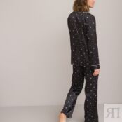Пижама Из сатина принт в горошек 42 (FR) - 48 (RUS) черный