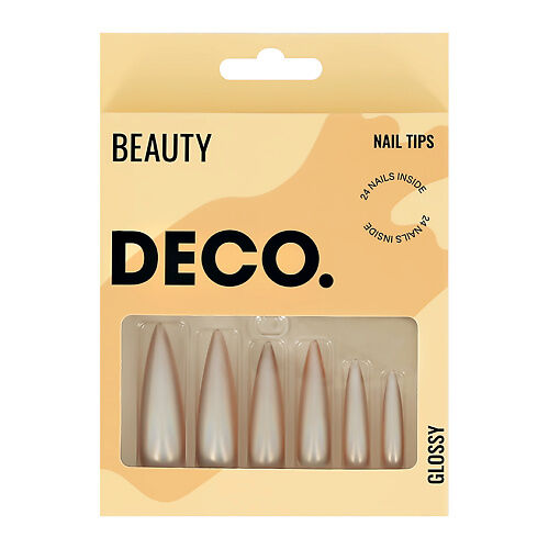 DECO. Набор накладных ногтей с клеевыми стикерами BEAUTY