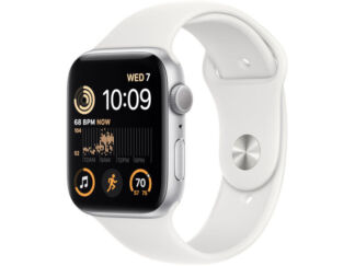 Умные часы APPLE Watch SE GPS 44mm Silver Aluminum Case with White Sport Ba