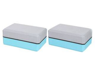 Блок для йоги ZDK 10cm 2шт Light Blue-Grey-Black