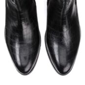 Ботинки Кожаные на широком каблуке для широкой стопы размеры 38-45 45 черны