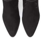 Ботинки Из полиуретана на широком каблуке 39 черный