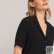 Блузка С пижамным воротником 34 (FR) - 40 (RUS) черный