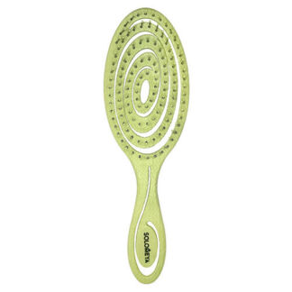 Detangling bio hair brush Green Подвижная био-расческа для волос зеленая SO