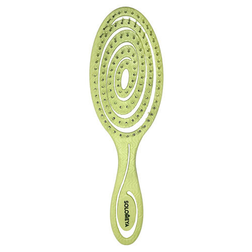 Detangling bio hair brush Green Подвижная био-расческа для волос зеленая SO 14-2046 фото 1