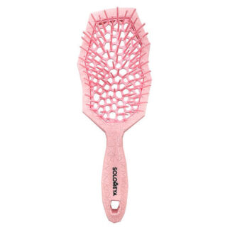 Wide teeth air cushion brush for wet&dry hair Pink Массажная расческа для с