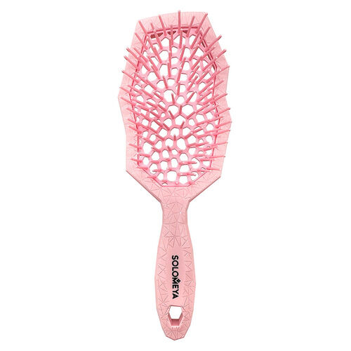 Wide teeth air cushion brush for wet&dry hair Pink Массажная расческа для с 14-2081 фото 1