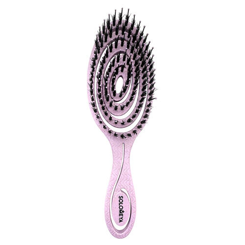 Detangling bio hair brush with natural boar bristle Lilac Подвижная био-рас 14-2080 фото 1