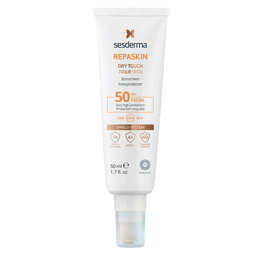 REPASKIN DRY TOUCH Facial sunscreen SPF50 Средство солнцезащитное с матовым