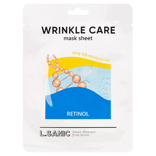 Retinol wrinkle care mask sheet Омолаживающая тканевая маска с ретинолом L.