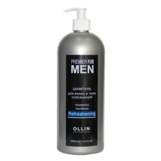 Шампунь для волос и тела освежающий Premier for Men Ollin Professional