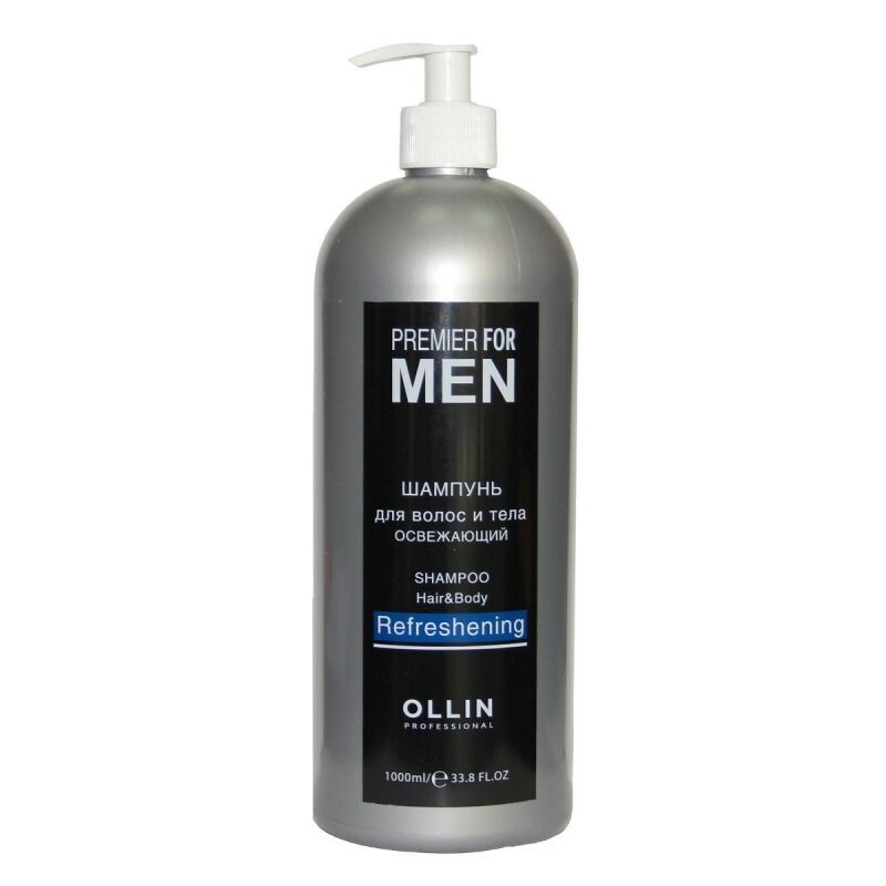 Шампунь для волос и тела освежающий Premier for Men Ollin Professional фото 1