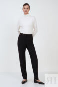 Зауженные брюки чёрного цвета (арт. baon B2923514)